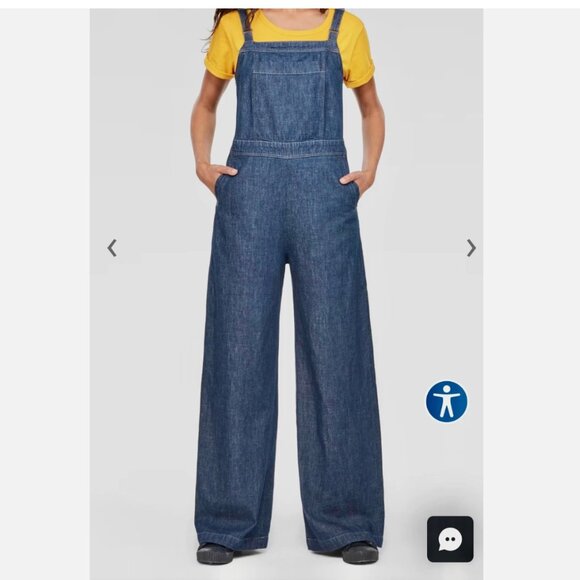 GSTAR RAW Uniform of the Free women's denim overalls jumpsuit L - Picture 6 of 7